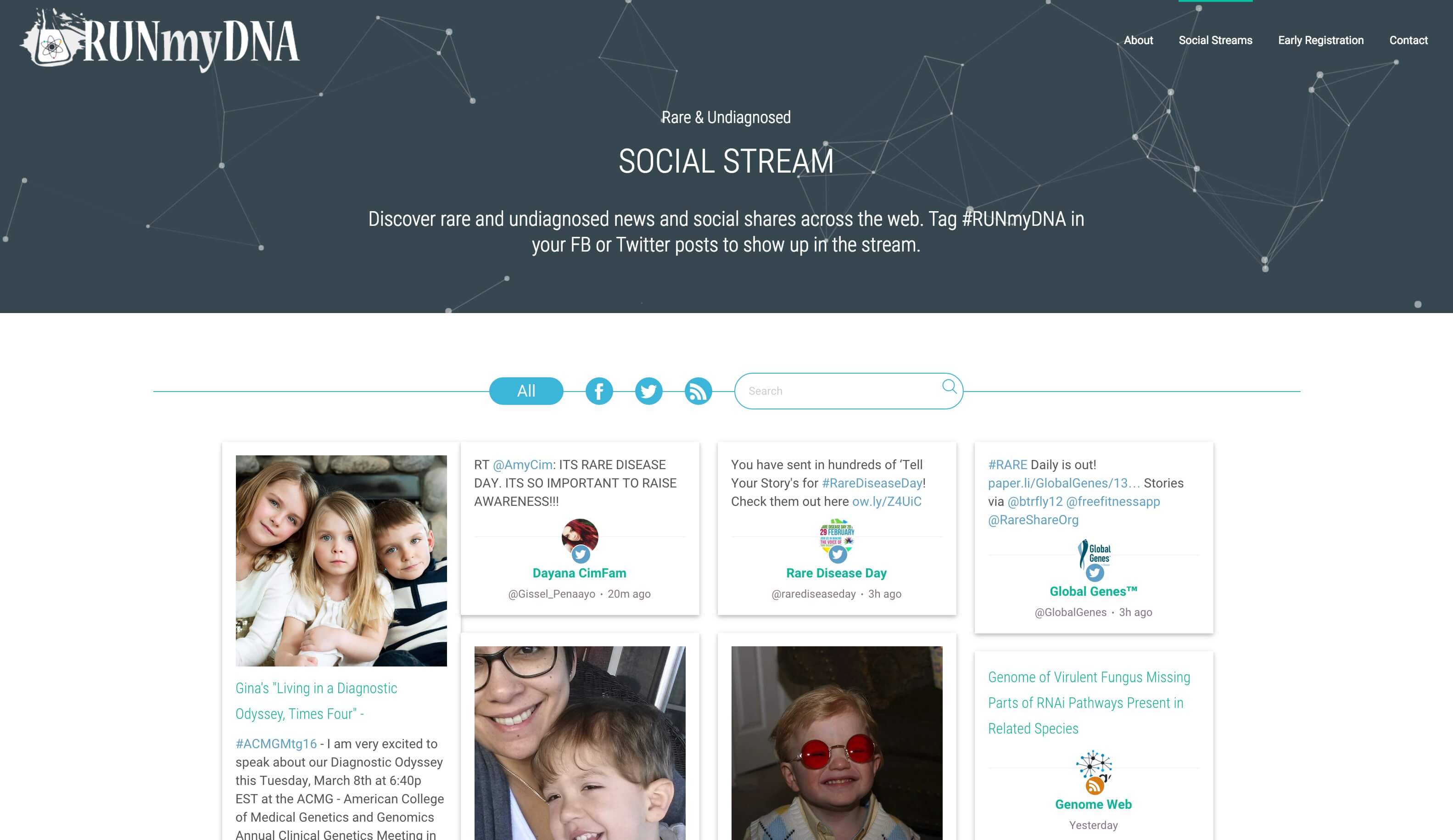 Social Streams – RUNmyDNA